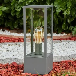 Lampes Vintages & Rétros-hofstein Borne lumineuse Kiwalik Zingué, 1 lumière