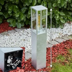 Lampes Vintages & Rétros-hofstein Borne lumineuse Kiwalik Zingué, 1 lumière