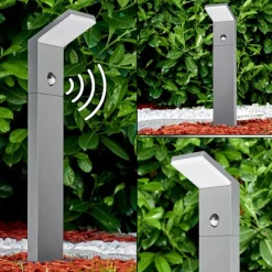 hofstein Borne lumineuse Korup LED Anthracite, 1 lumière, Détecteur de mouvement