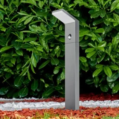 hofstein Borne lumineuse Korup LED Anthracite, 1 lumière, Détecteur de mouvement