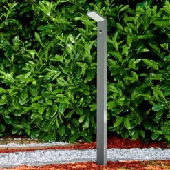 hofstein Borne lumineuse Korup LED Anthracite, 1 lumière, Détecteur de mouvement