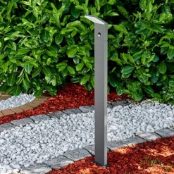 hofstein Borne lumineuse Korup LED Anthracite, 1 lumière, Détecteur de mouvement