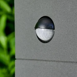 hofstein Borne lumineuse Korup LED Anthracite, 1 lumière, Détecteur de mouvement