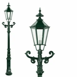 Luminaires Rustiques-KS Verlichting Borne lumineuse Vert, 1 lumière