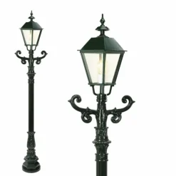 Luminaires Rustiques-KS Verlichting Borne lumineuse Dortmund Vert, 1 lumière