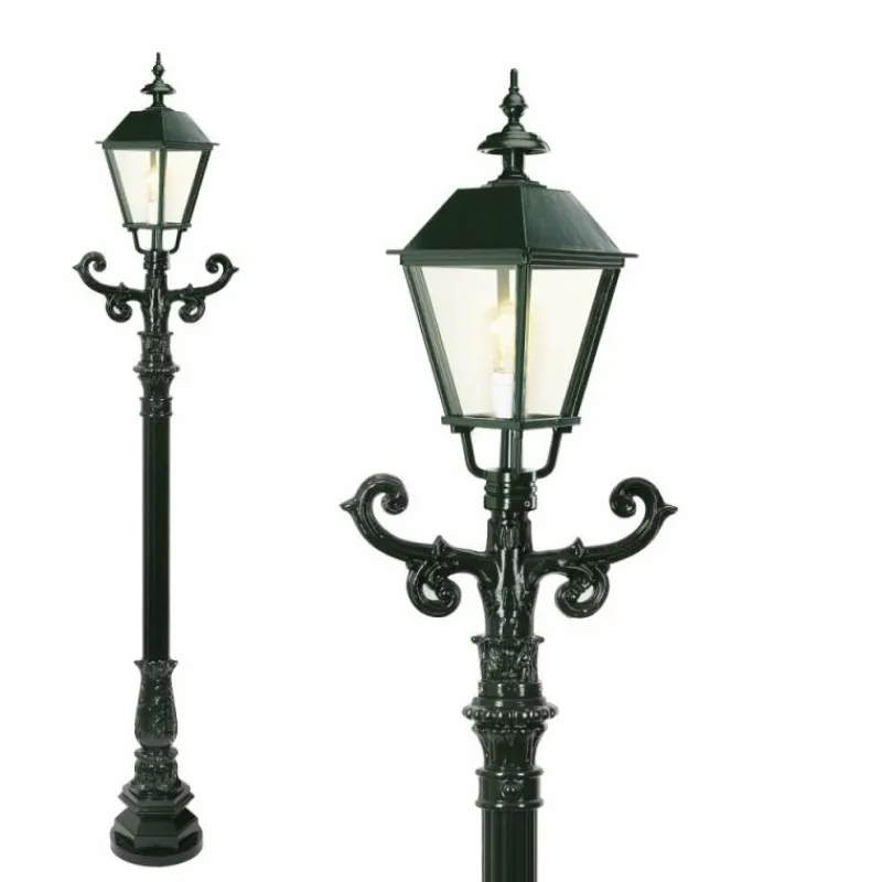 Luminaires Rustiques-KS Verlichting Borne lumineuse Dortmund Vert, 1 lumière