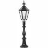 Luminaires Rustiques-KS Verlichting Borne lumineuse Oxford Noir, 1 lumière