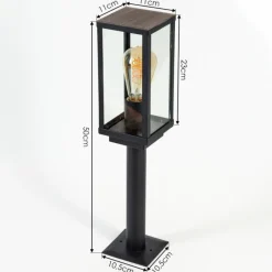 hofstein Borne lumineuse Lapa Noir, 1 lumière