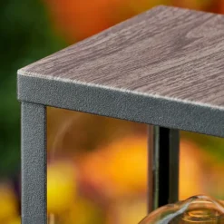 Lampes En Bois-hofstein Borne lumineuse Lapa Noir, 1 lumière