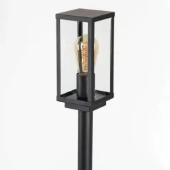 Lampes En Bois-hofstein Borne lumineuse Lapa Noir, 1 lumière