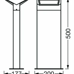 Luminaires Ledvance Borne lumineuse LEDVANCE ENDURA Gris, 1 lumière