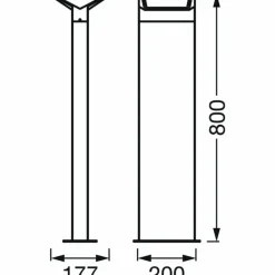 Luminaires Ledvance Borne lumineuse LEDVANCE ENDURA Gris, 1 lumière