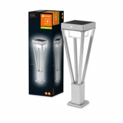 Luminaires Ledvance Borne lumineuse LEDVANCE ENDURA Acier inoxydable, 1 lumière, Détecteur de mouvement