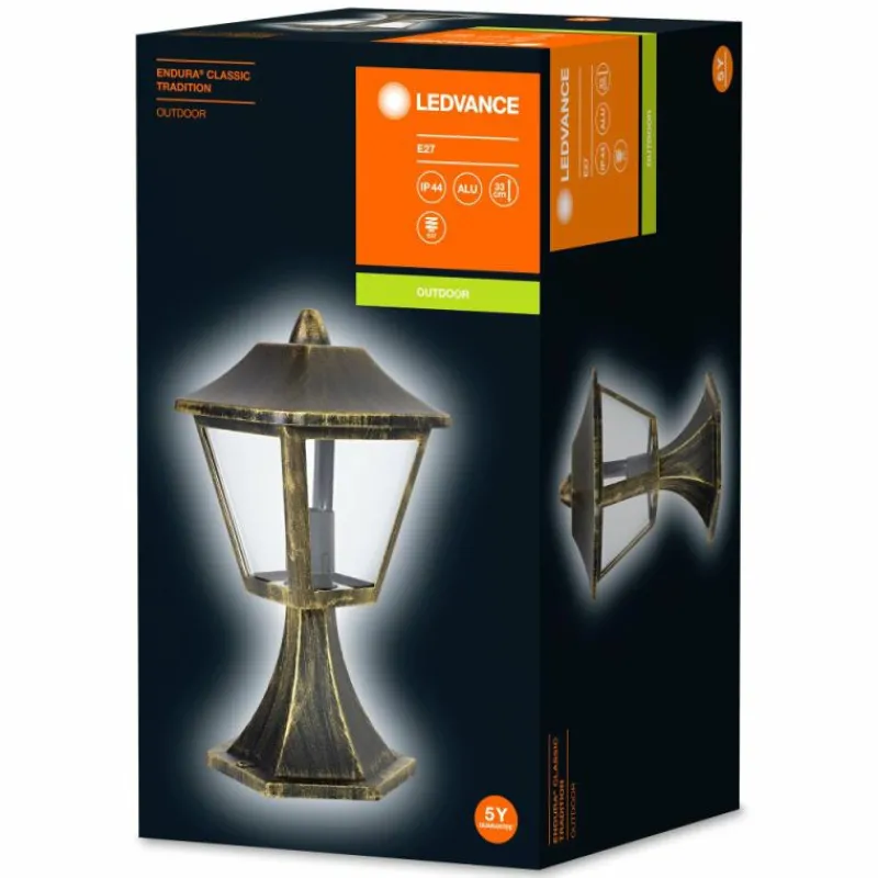 Lampes Dorées-Luminaires Ledvance Borne lumineuse LEDVANCE ENDURA® Or, Noir, 1 lumière