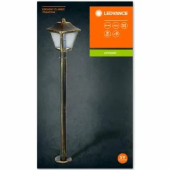 Lampes Dorées-Luminaires Ledvance Borne lumineuse LEDVANCE ENDURA® Or, Noir, 1 lumière