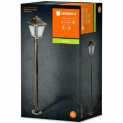 Lampes Dorées-Luminaires Ledvance Borne lumineuse LEDVANCE ENDURA® Or, Noir, 1 lumière