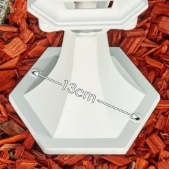 Luminaires Rustiques-hofstein Borne lumineuse Lentua Blanc, 1 lumière