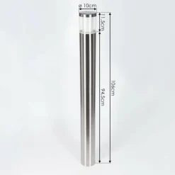 hofstein Borne lumineuse Leon LED Nickel mat, 1 lumière