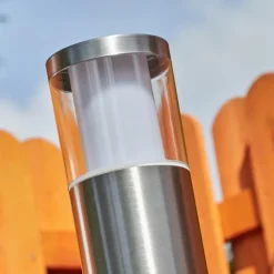 hofstein Borne lumineuse Leon LED Nickel mat, 1 lumière