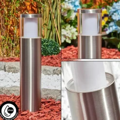 hofstein Borne lumineuse Leon LED Nickel mat, 1 lumière