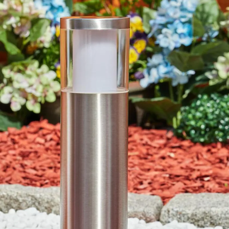 hofstein Borne lumineuse Leon LED Nickel mat, 1 lumière