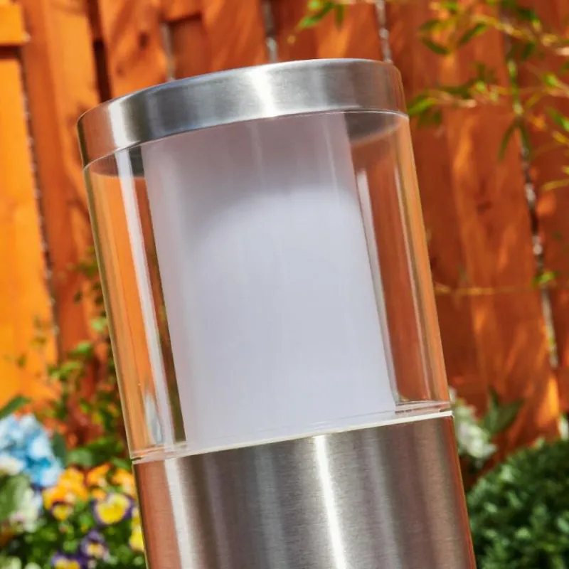 hofstein Borne lumineuse Leon LED Nickel mat, 1 lumière