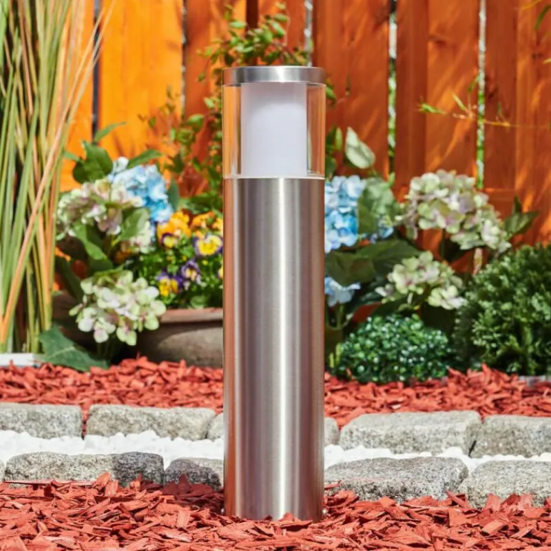 hofstein Borne lumineuse Leon LED Nickel mat, 1 lumière