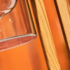 Style Boho-Chic-hofstein Borne lumineuse Leset Brun, Couleur bois, 1 lumière