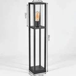 hofstein Borne lumineuse Lesotho Noir, 1 lumière