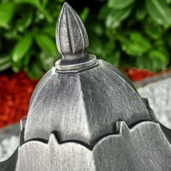 Luminaires Rustiques-hofstein Borne lumineuse Lignac Noir, Argenté, 1 lumière