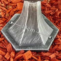 Luminaires Rustiques-hofstein Borne lumineuse Lignac Noir, Argenté, 1 lumière