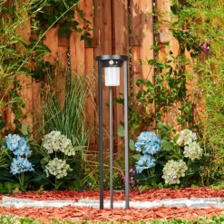 hofstein Borne lumineuse Lokpano LED Noir, Blanc, 1 lumière, Détecteur de mouvement