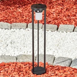 hofstein Borne lumineuse Lokpano LED Noir, Blanc, 1 lumière, Détecteur de mouvement