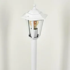 Luminaires Rustiques-hofstein Borne lumineuse Loria Blanc, 1 lumière