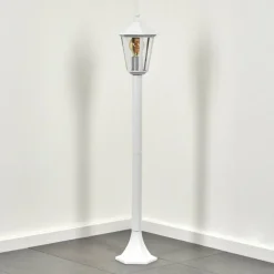 Luminaires Rustiques-hofstein Borne lumineuse Loria Blanc, 1 lumière