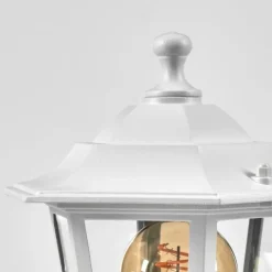 Luminaires Rustiques-hofstein Borne lumineuse Loria Blanc, 1 lumière