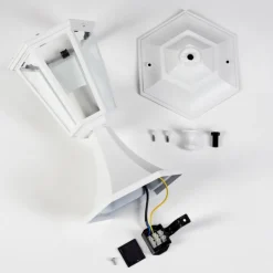 Luminaires Rustiques-hofstein Borne lumineuse Loria Blanc, 1 lumière