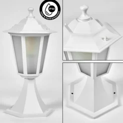 Luminaires Rustiques-hofstein Borne lumineuse Loria Blanc, 1 lumière