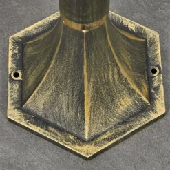 Luminaires Rustiques-hofstein Borne lumineuse Loria Brun, Or, Noir, 1 lumière