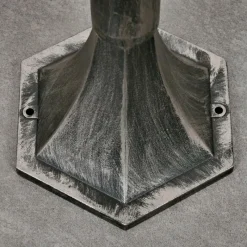 Luminaires Rustiques-hofstein Borne lumineuse Loria Noir, Argenté, 1 lumière