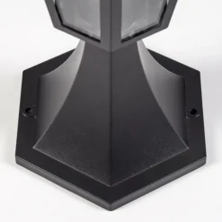 Luminaires Rustiques-hofstein Borne lumineuse Loria Noir, 1 lumière