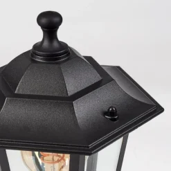 Luminaires Rustiques-hofstein Borne lumineuse Loria Noir, 1 lumière