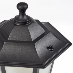 Luminaires Rustiques-hofstein Borne lumineuse Loria Noir, 1 lumière