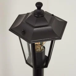 Luminaires Rustiques-hofstein Borne lumineuse Loria Noir, 1 lumière