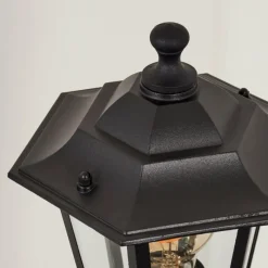 Luminaires Rustiques-hofstein Borne lumineuse Loria Noir, 1 lumière