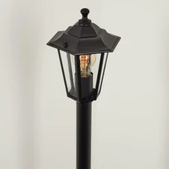 Luminaires Rustiques-hofstein Borne lumineuse Loria Noir, 1 lumière