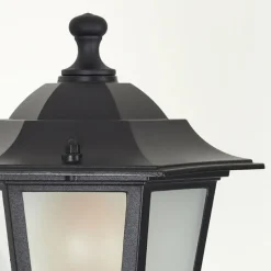 Luminaires Rustiques-hofstein Borne lumineuse Loria Noir, 1 lumière