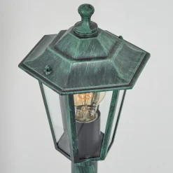 Luminaires Rustiques-hofstein Borne lumineuse Loria Vert, Noir, 1 lumière