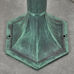 Luminaires Rustiques-hofstein Borne lumineuse Loria Vert, Noir, 1 lumière, Détecteur de mouvement