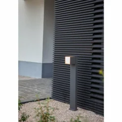 Luminaires Lutec Borne lumineuse Lutec Cuba LED Anthracite, 1 lumière